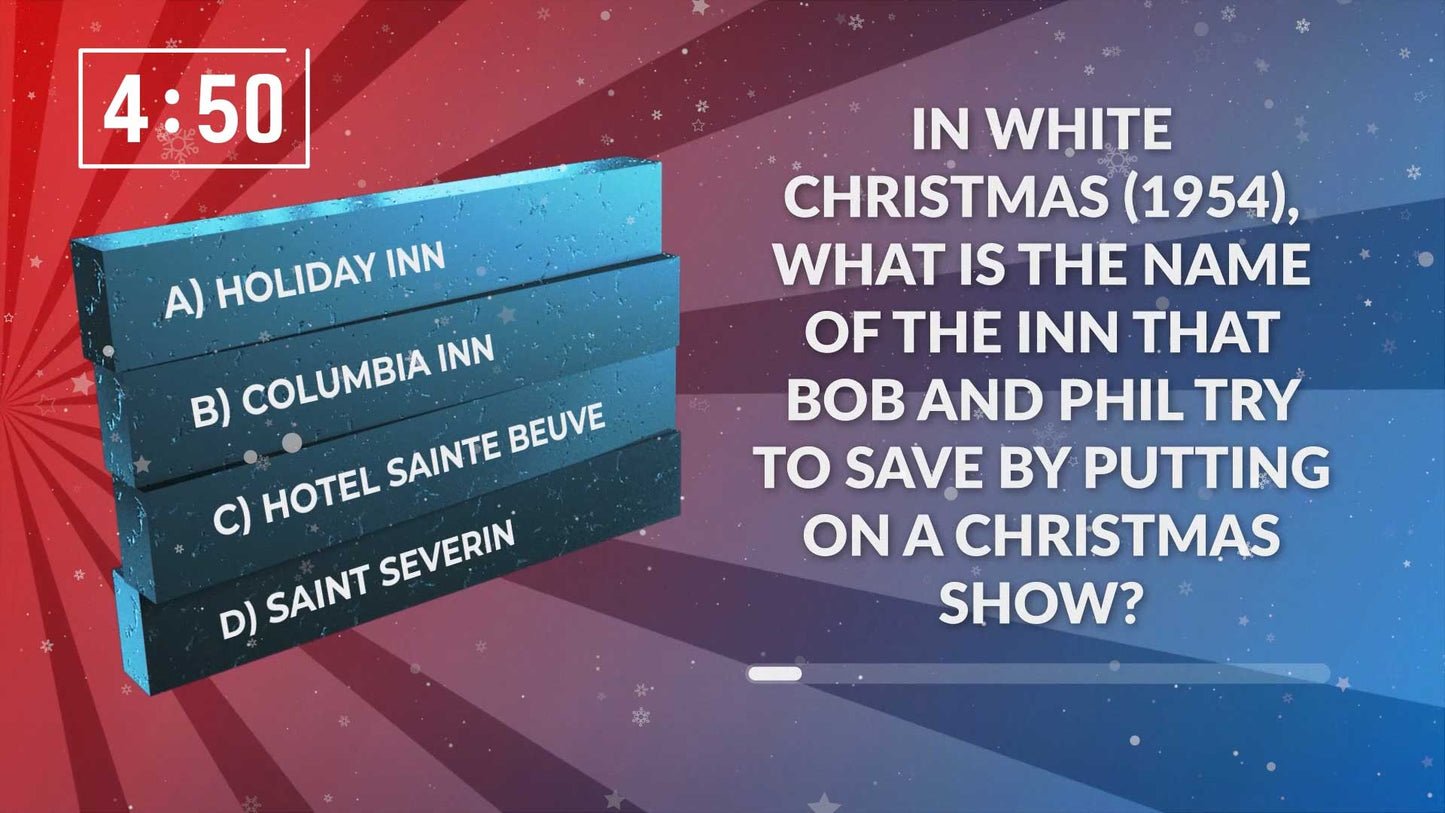 Christmas Movie Trivia 5 Minute Countdown