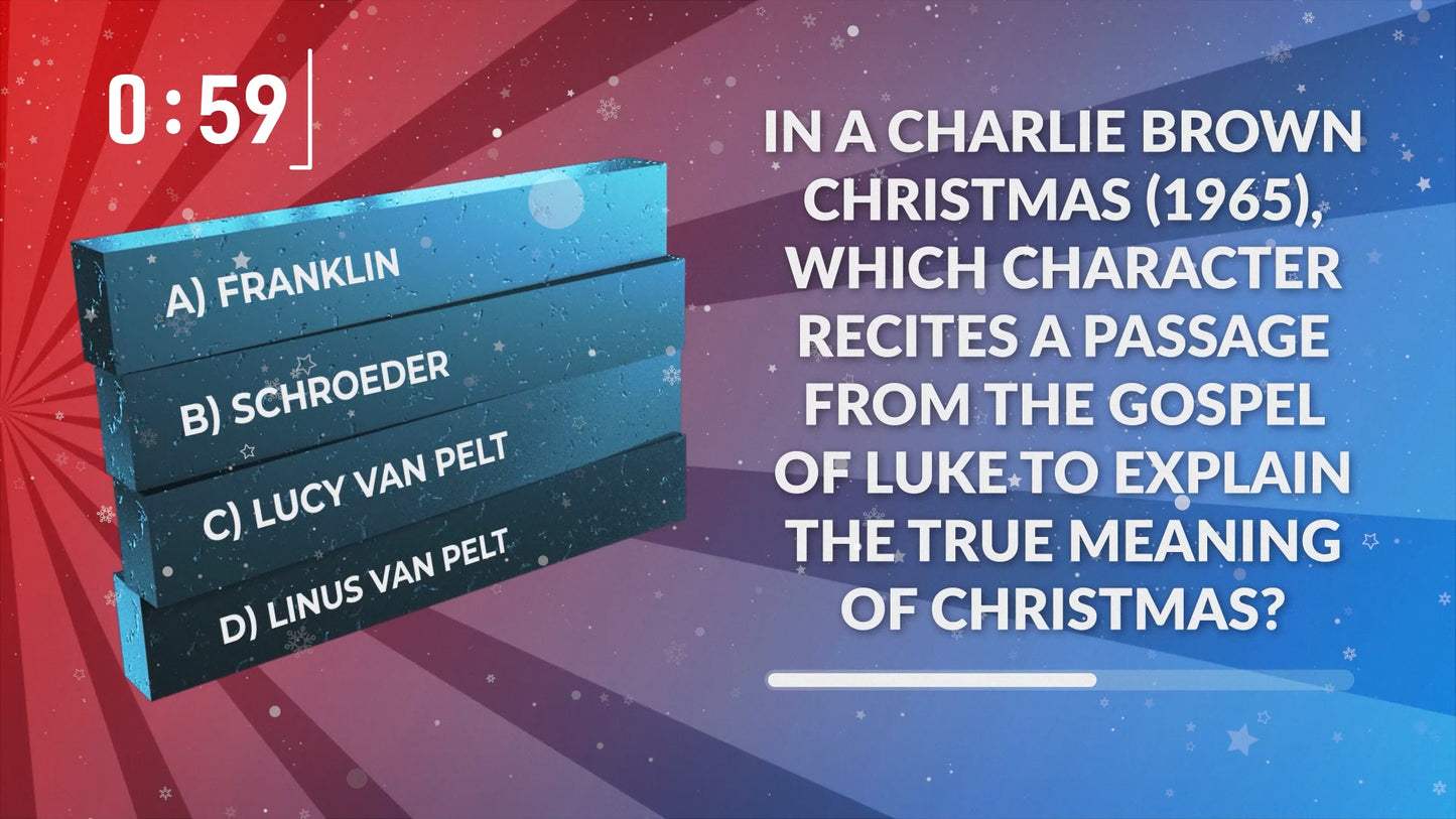 Christmas Movie Trivia 5 Minute Countdown