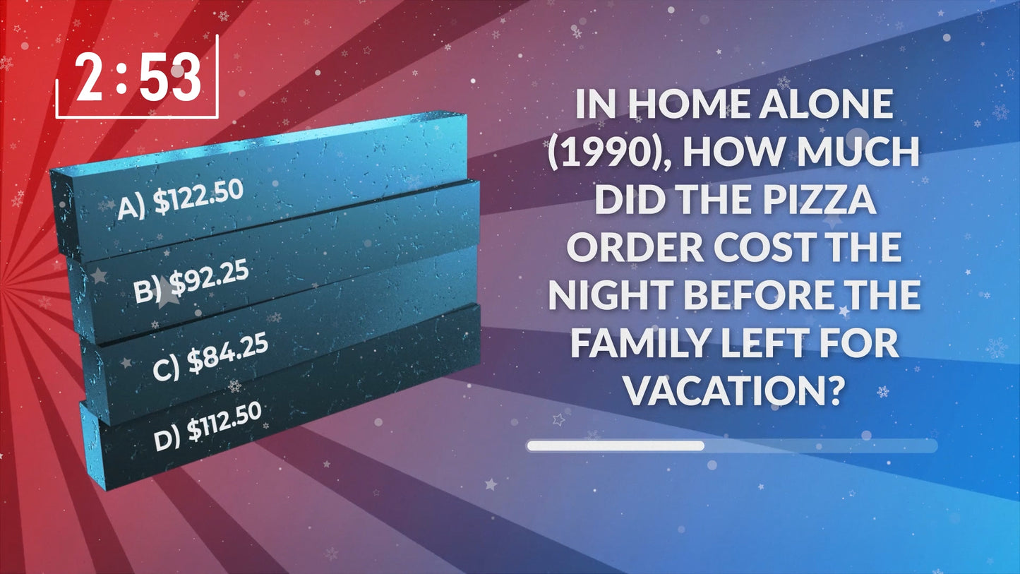 Christmas Movie Trivia 5 Minute Countdown